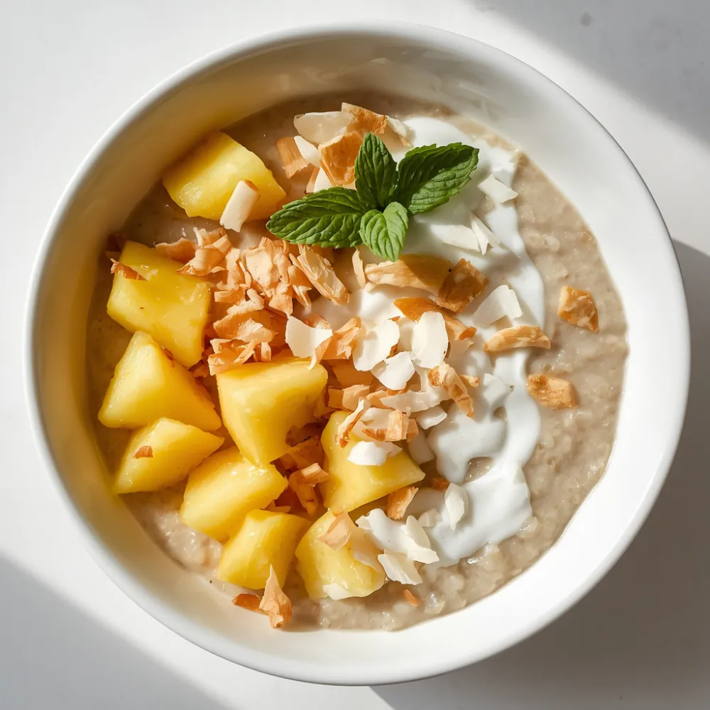 Friday breakfast: pina colada oats