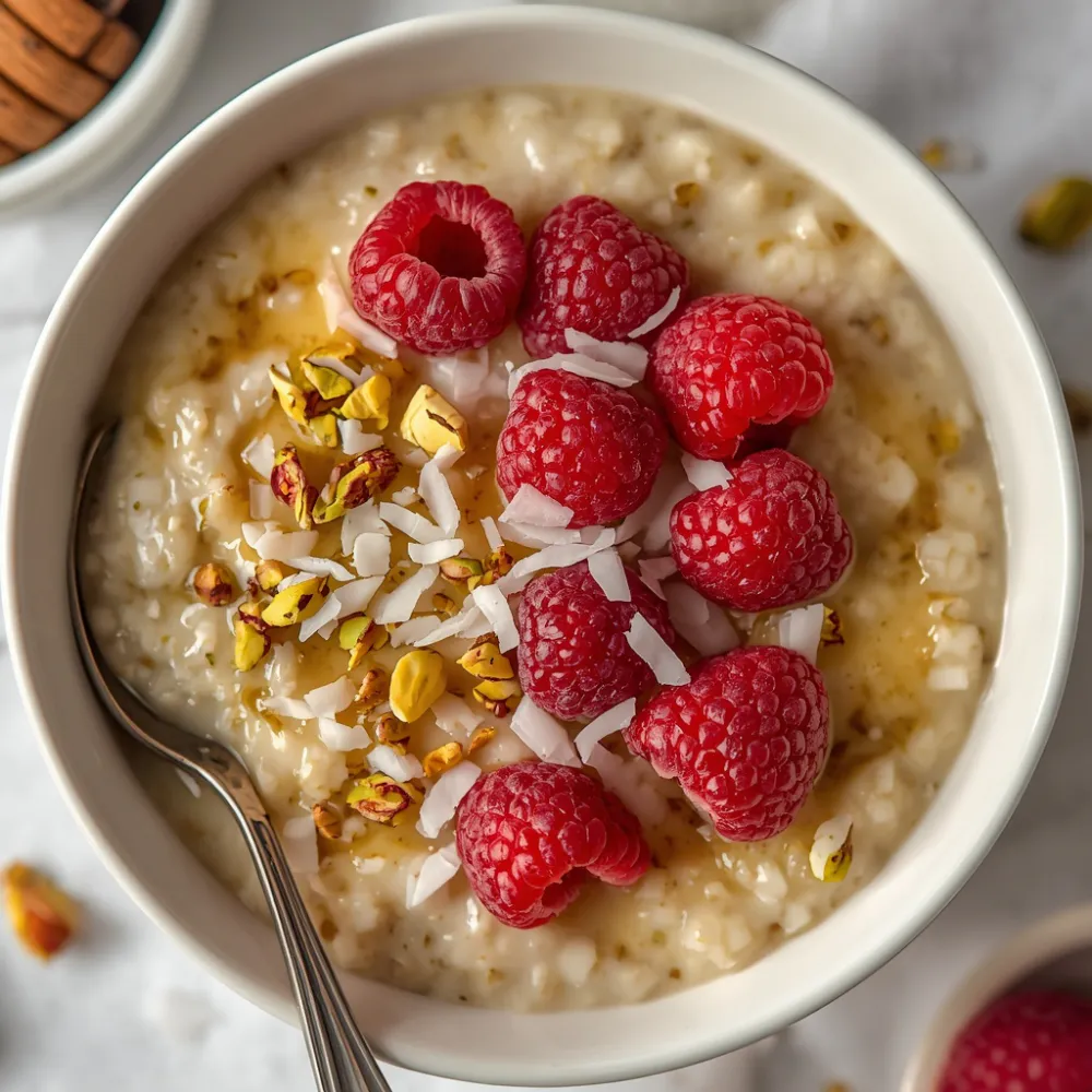 Thursday breakfast: raspberry vanilla oats