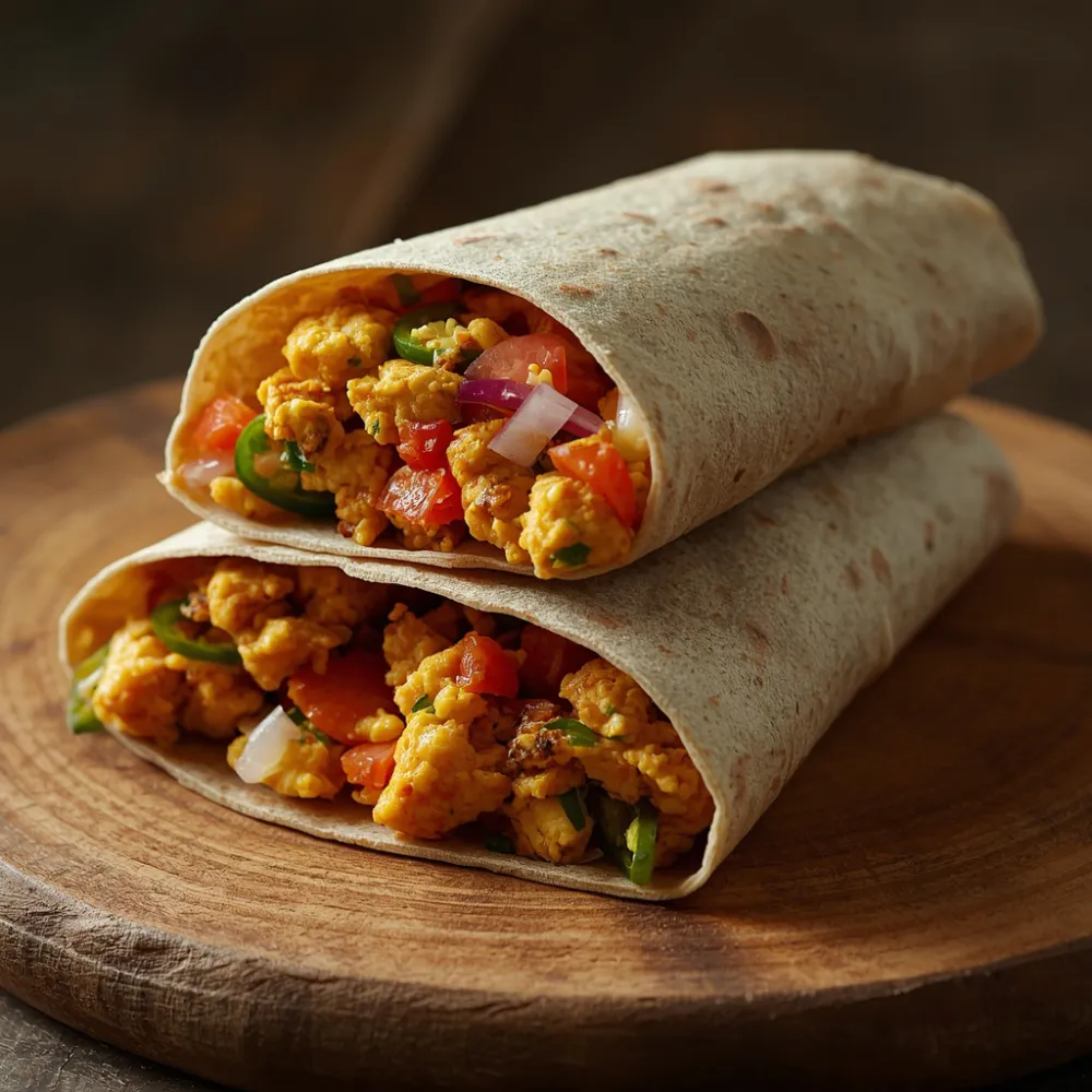 Thursday dinner: paneer bhurji wrap